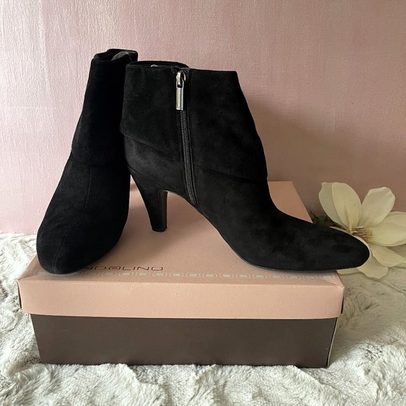Bandolino Shoes - HP🍁Bandolino Black Suede Booties Boots Sz. 11